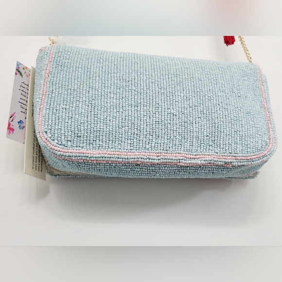 Viral TikTok Beaded Tomato Slice Shoulder Bag Purse Handcrafted in India NWT - Picture 11 of 15